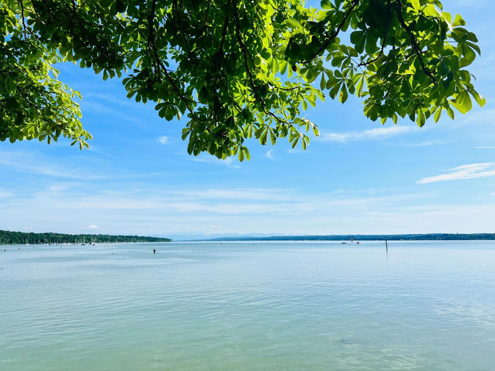 Ferienwohnung Schlafen Im Atelier - Einzigartiges Gaestezimmer Am Ammersee Schondorf am Ammersee Exterior foto